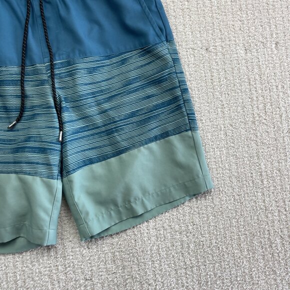 Y2K Tony Hawk Board Shorts Reflex Stretch Electric Blue / Teal Men Sz 32 Surf - Picture 3 of 13